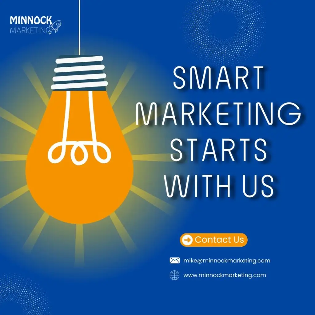 Graphic from Minnock Marketing featuring Digital Marketing