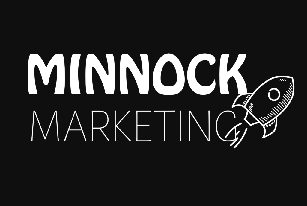 This logo variation represents Minnock Marketing, a digital marketing agency that helps small businesses, nonprofits, startups, and individuals strengthen their online presence through website design, search engine optimization, local visibility, and strategic digital marketing.